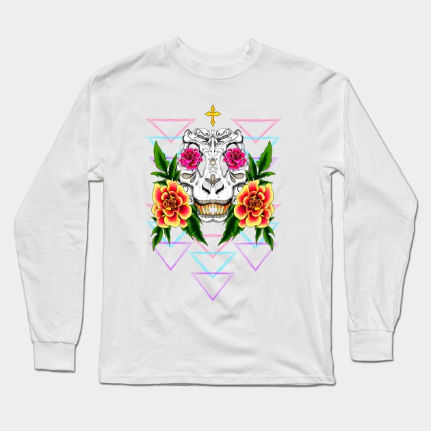 DÍA DE EXTINCIÓN B/G Long Sleeve T-Shirt by ViciousSnarl